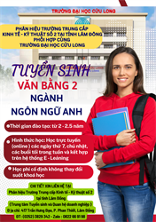 PHÂN HIỆU TRƯỜNG TRUNG CẤP KINH TẾ - KỸ THUẬT SỐ 2 TẠI TỈNH LÂM ĐỒNG PHỐI HỢP CÙNG TRƯỜNG ĐẠI HỌC CỬU LONG